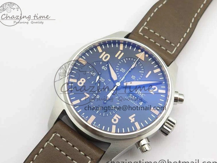 MIROTIME 0301 Pilot Chrono 20th ZF 1:1 Best Edition Black Dial On Brown Leather Strap A ZeroBulk 7236